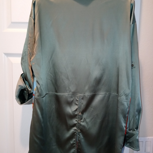 Very Vollbrach L Multicolored Silky Blouse - Picture 10 of 13